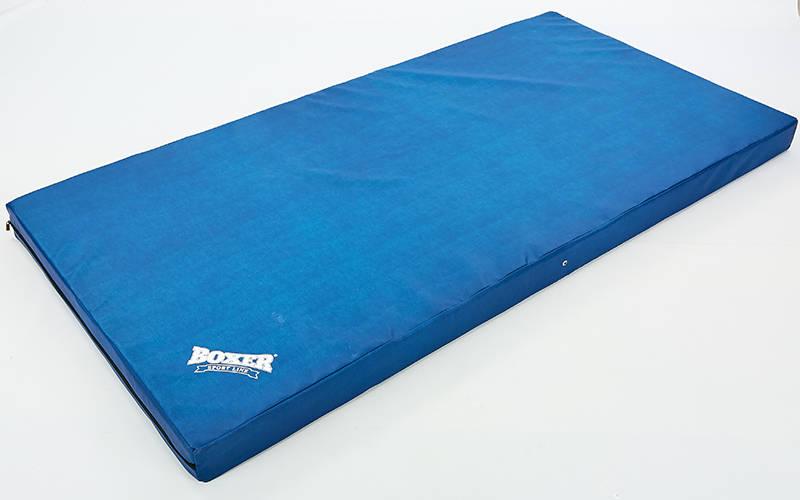 Мат спортивный Кожвинил 2x1м x 10см BOXER синий 1009-02