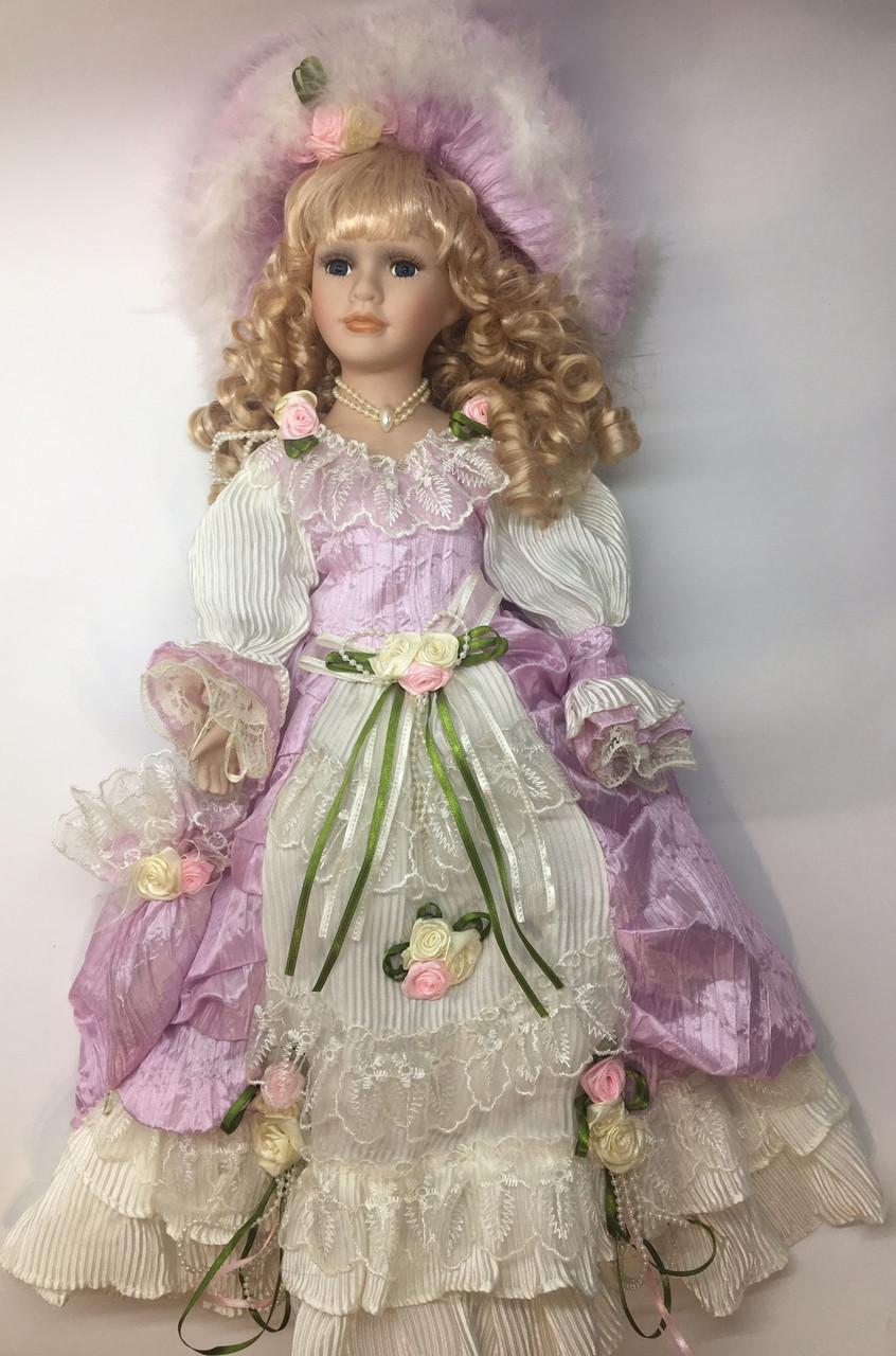Кукла сувенирная, фарфоровая, коллекционная 50 см 1303-05