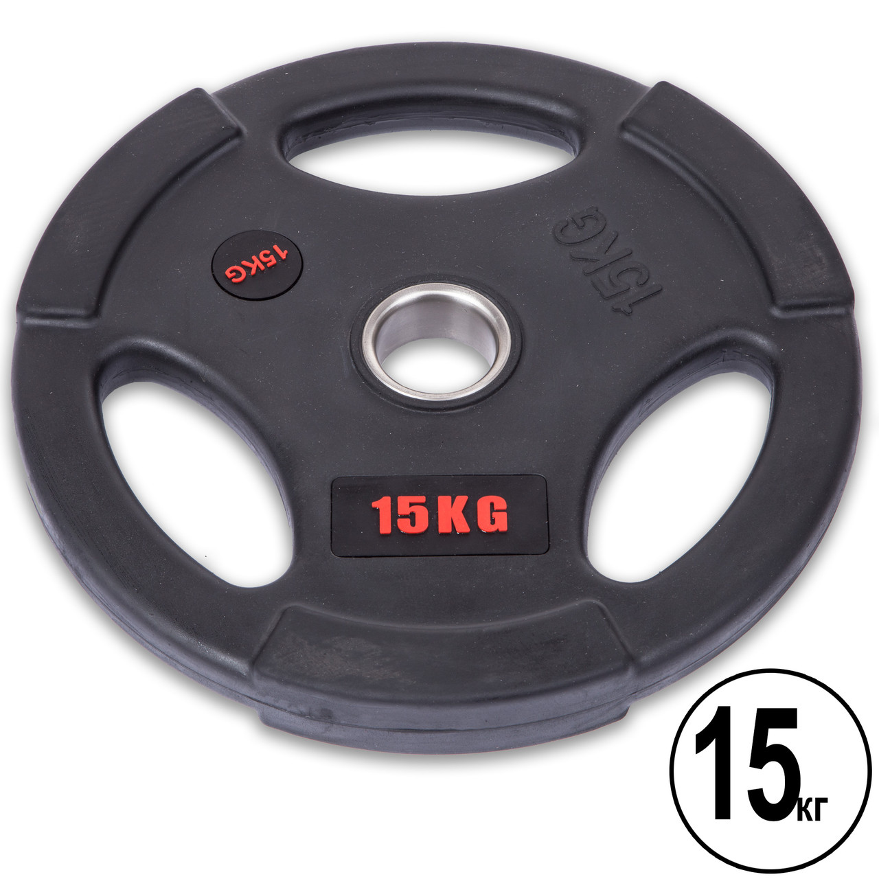 Блины (диски) обрезиненные d-51мм 15 кг SC-80154B-15
