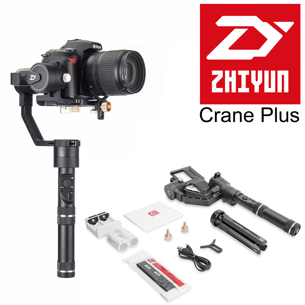 Стедикам Zhiyun Crane Plus (обновленная версия Crane v2), 3-х осевой электронный стабилизатор.