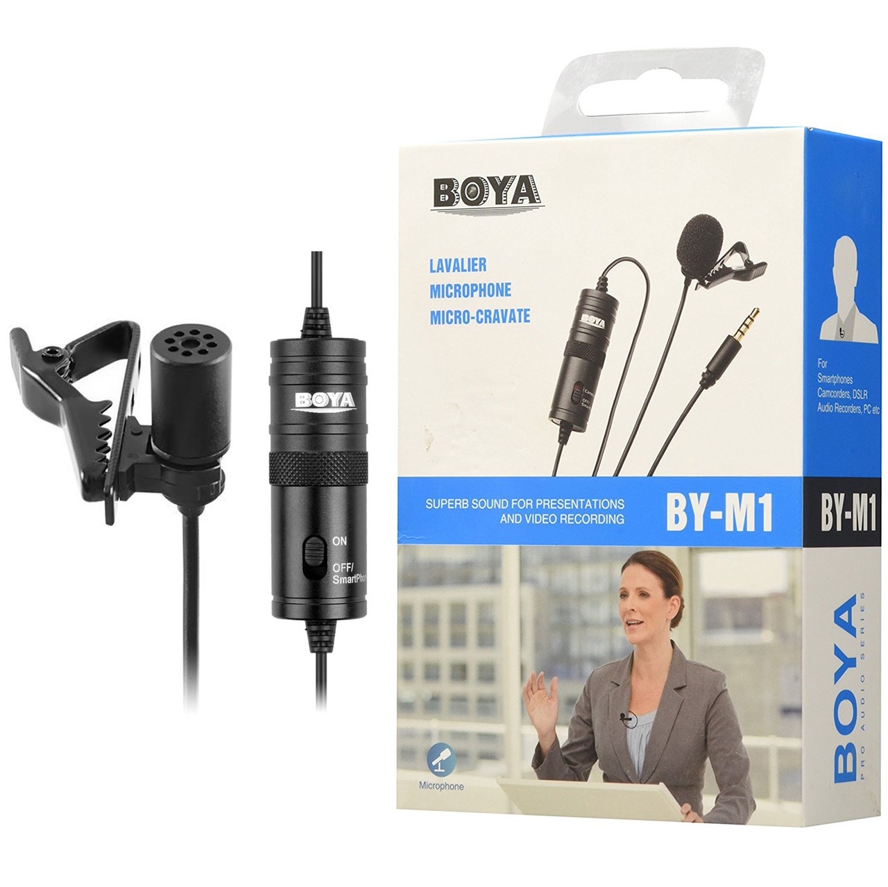 Конденсаторный петличный микрофон BOYA BY-M1 (6 метров)