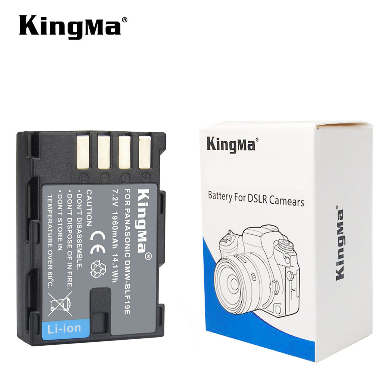 Аккумулятор KingMa DMW-BLF19E для Panasonic Lumix DMC-GH3, DMC-GH4, DMC-GH5.
