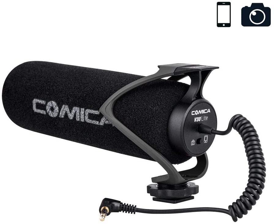 Внешний микрофон для камеры и смартфона Comica CVM-V30 Lite