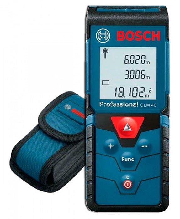 Лазерный дальномер Bosch GLM 40 + чехол (0601072900)