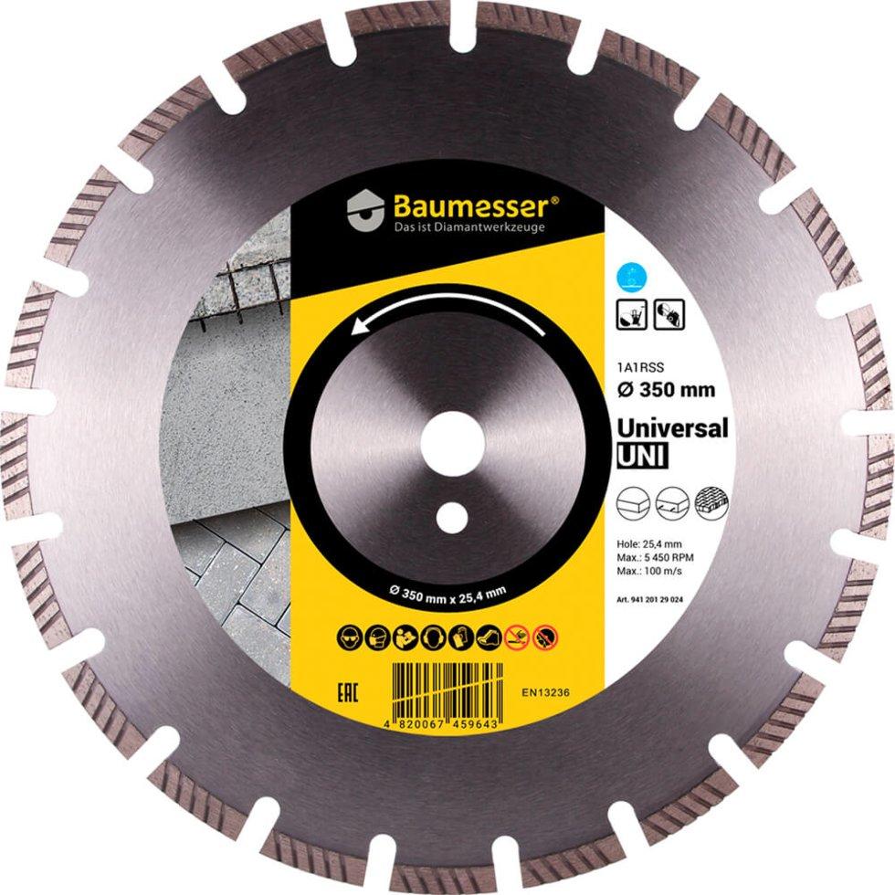 Алмазный круг Baumesser Universal 1A1RSS 350х25,4 мм (94120129024)