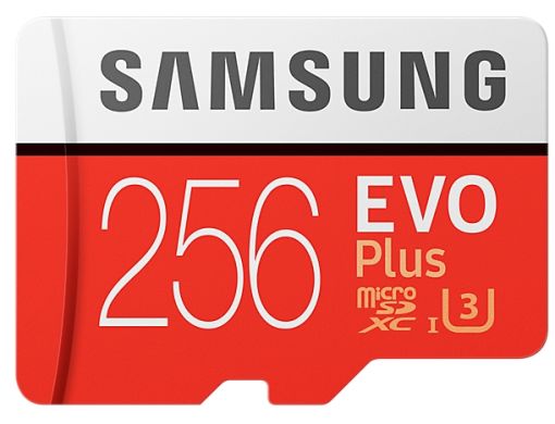 Карта памяти Samsung 256GB microSDXC C10 UHS-I U3 R100/W90MB/s Evo Plus