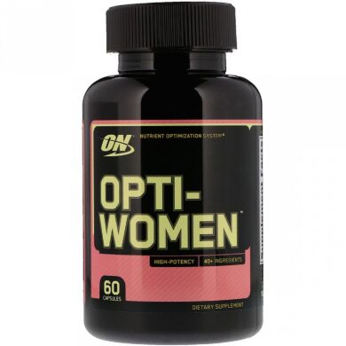 Мультивитамины для Женщин, Opti-Women, Optimum Nutrition, 60 капсул
