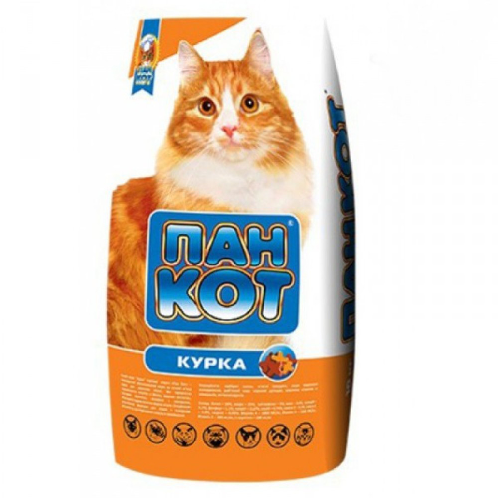 Сухой корм для кошек Пан Кот Курица10 кг