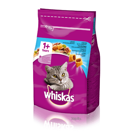 Сухой корм для кошек WHISKAS ( Вискас) Вкусные подушечки с тунцом 14 кг.