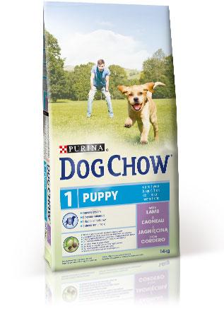 Сухой корм для щенков DOG CHOW Puppy с ягненком .