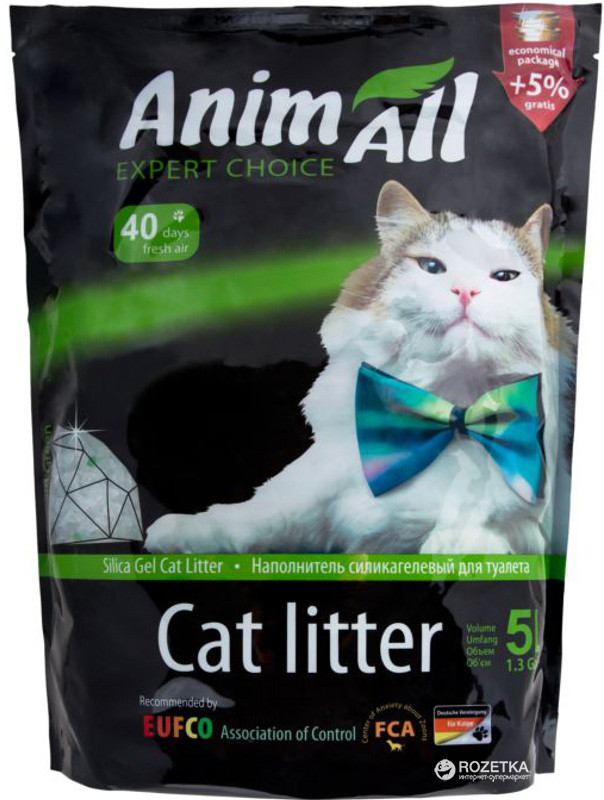 Силикагель AnimAll (Энимал) Кристаллы аквамарина, 3,6 л, 7,6 л.