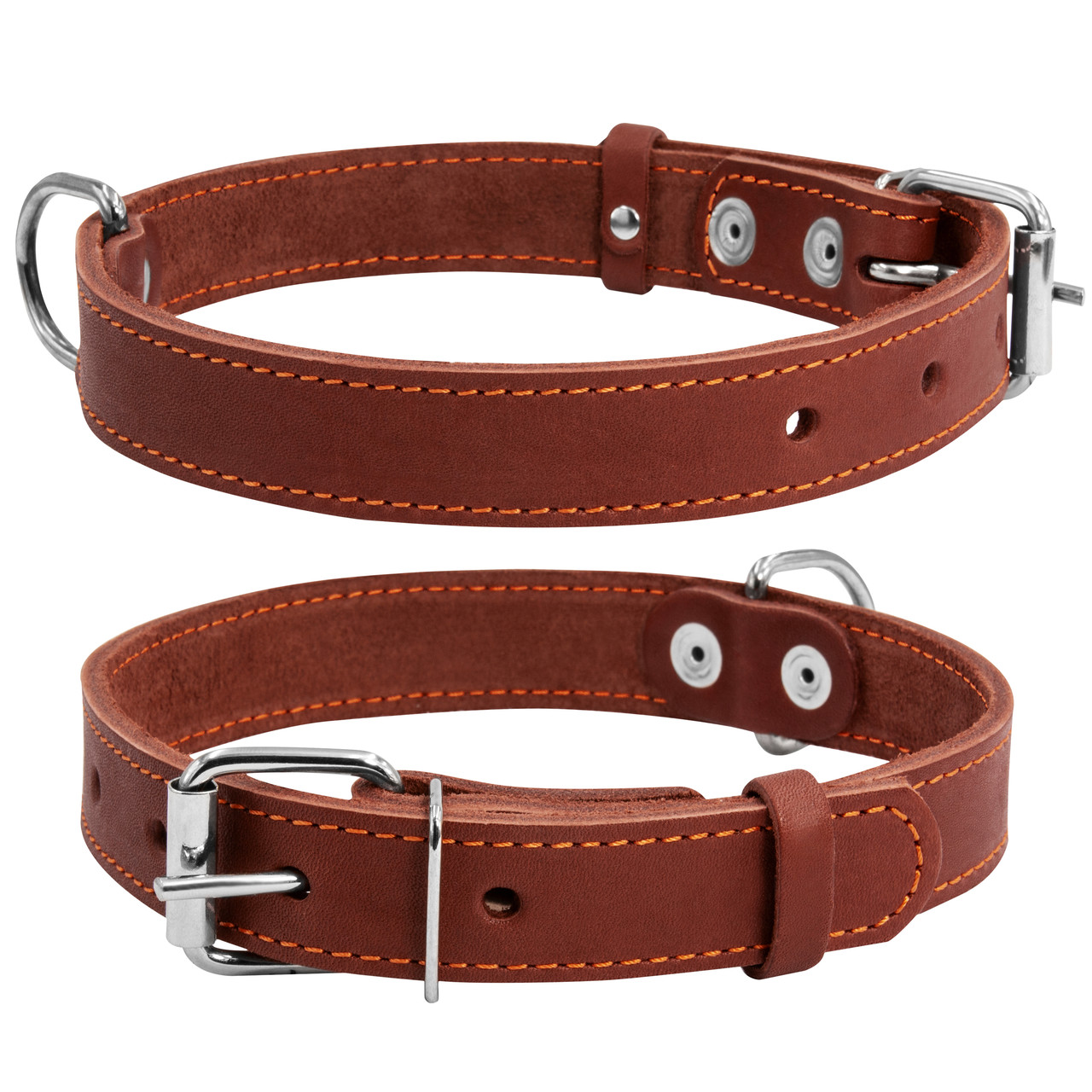 Ошейник одинарный CoLLaR коричневый (02196)