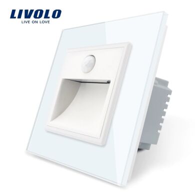 Светильник для лестниц подсветка пола Livolo с датчиком движения белый (702800211)