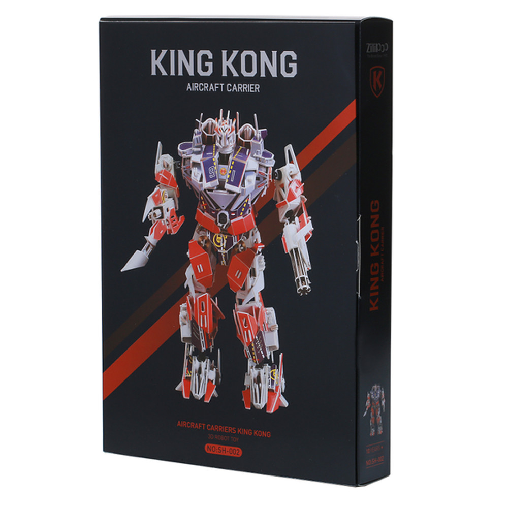 3D-пазл, еко-конструктор King Kong Авіаносець, 285 деталей