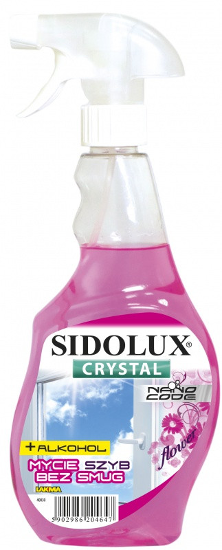 Засіб для миття вікон і скляних поверхонь Sidolux Crystal, 0.5 л, Квітковий