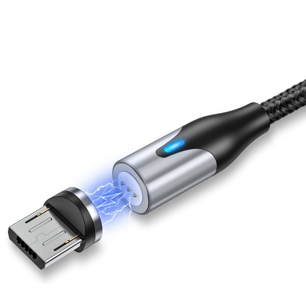 Магнитный кабель зарядка TOPK AM38 LED 18W