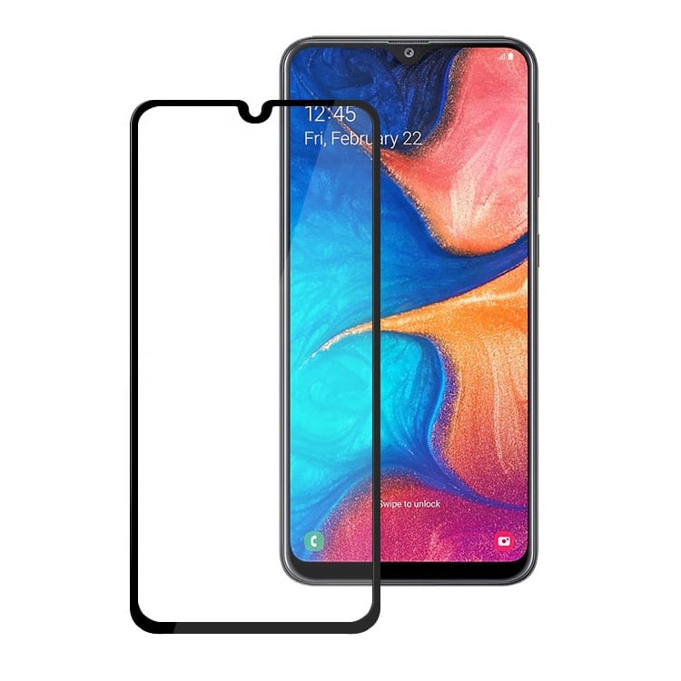 Защитное стекло для Samsung A20 Full Glue с рамкой