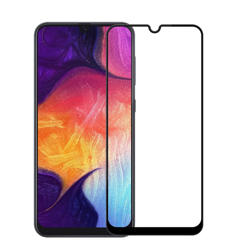 Защитное стекло для Samsung A30 Full Glue с рамкой