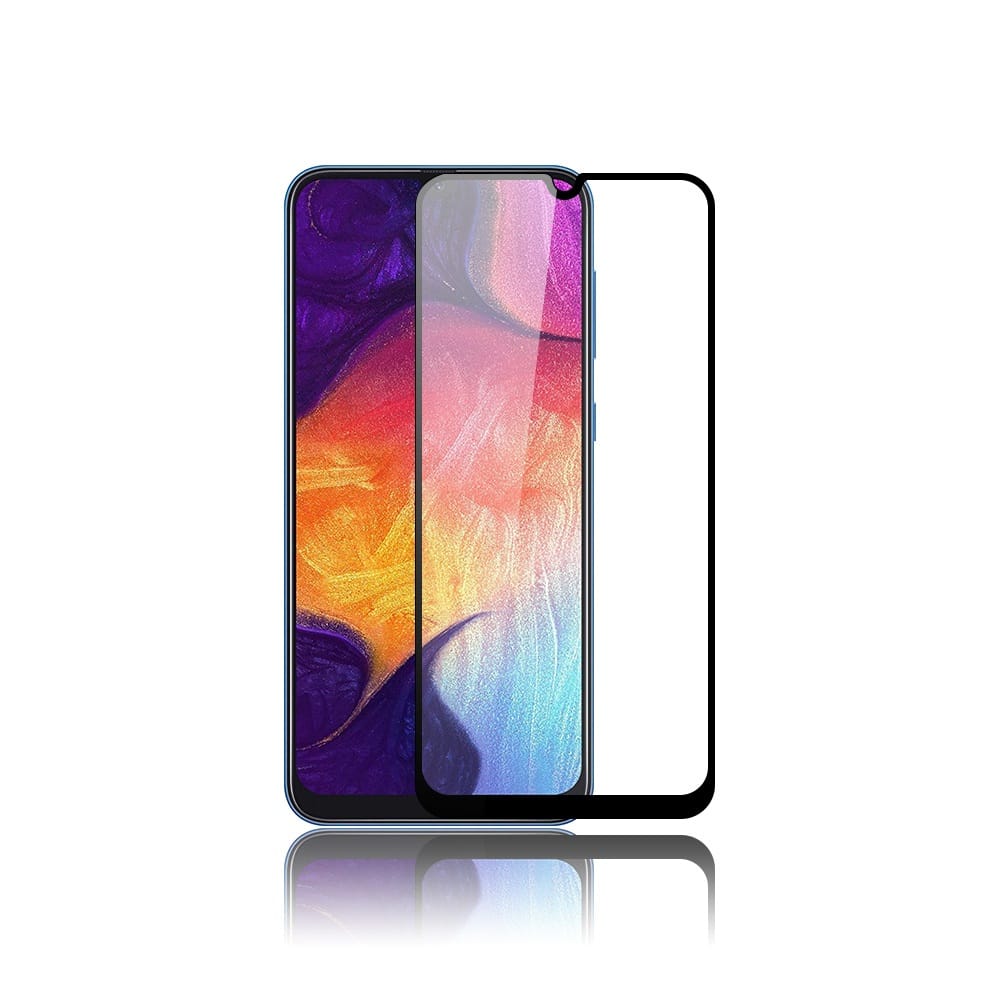 Защитное стекло для Samsung A30s Full Glue с рамкой