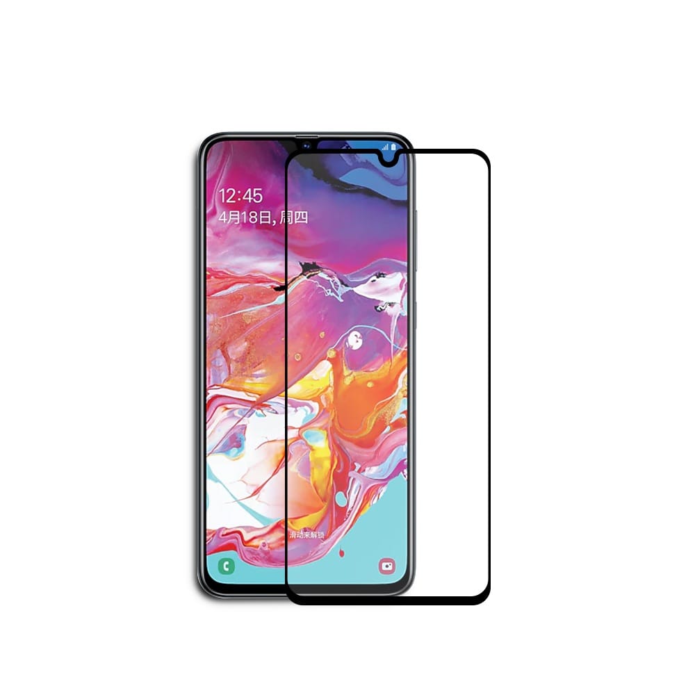 Защитное стекло для Samsung M30 Full Glue с рамкой
