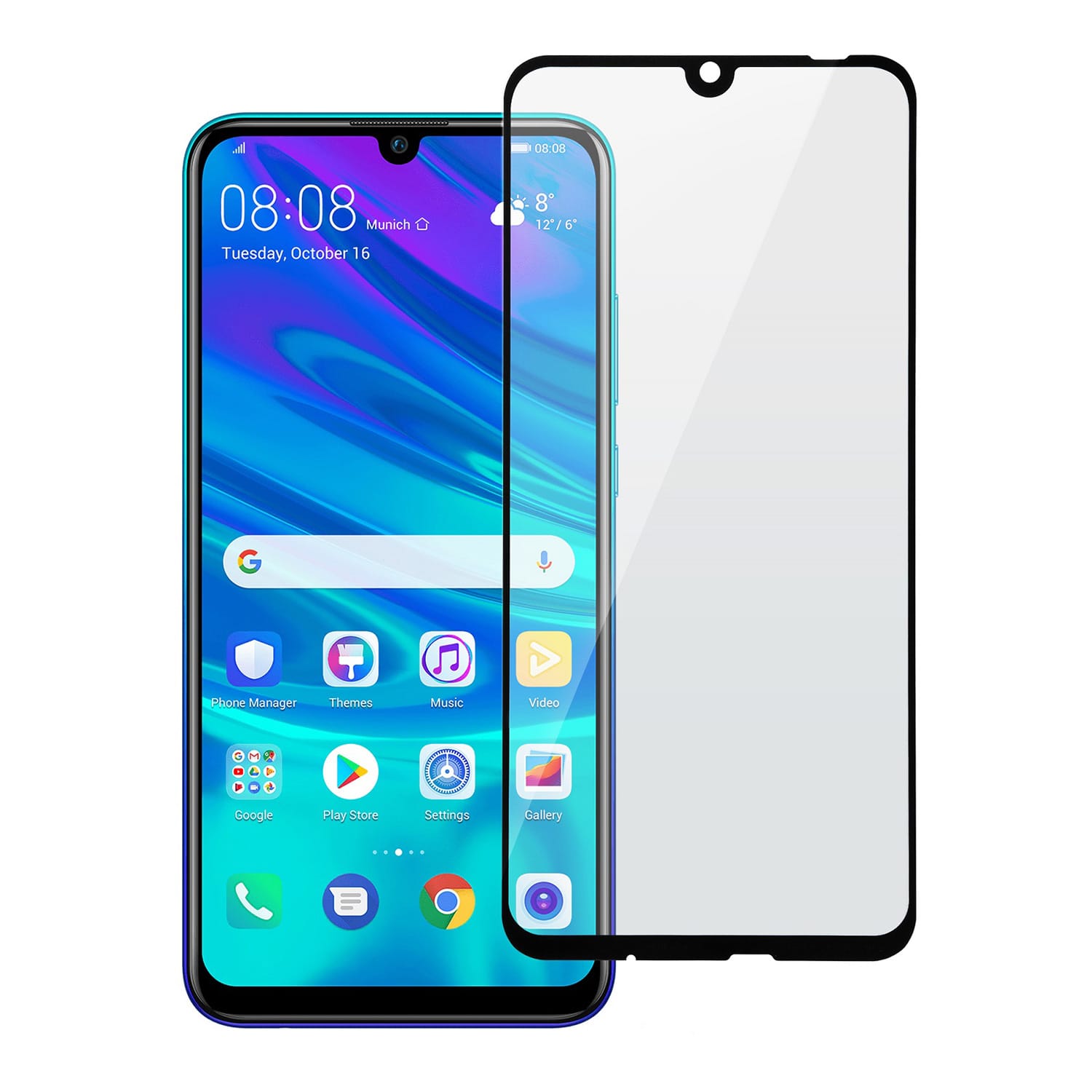 Защитное стекло для Huawei P Smart (2019) Full Glue с рамкой