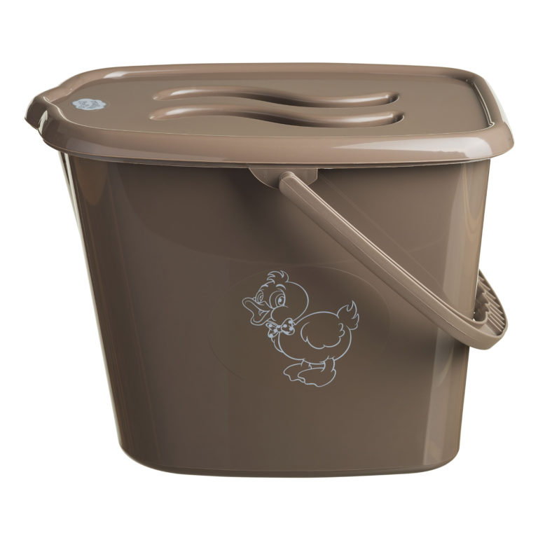 Ведерко для подгузников и воды Maltex Duck 1346 brown