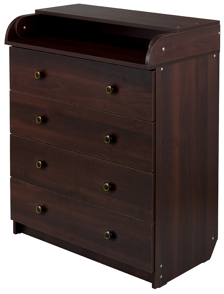 Пеленальный комод Babyroom Комод 4 тел.Big 102x80x50 орех темный