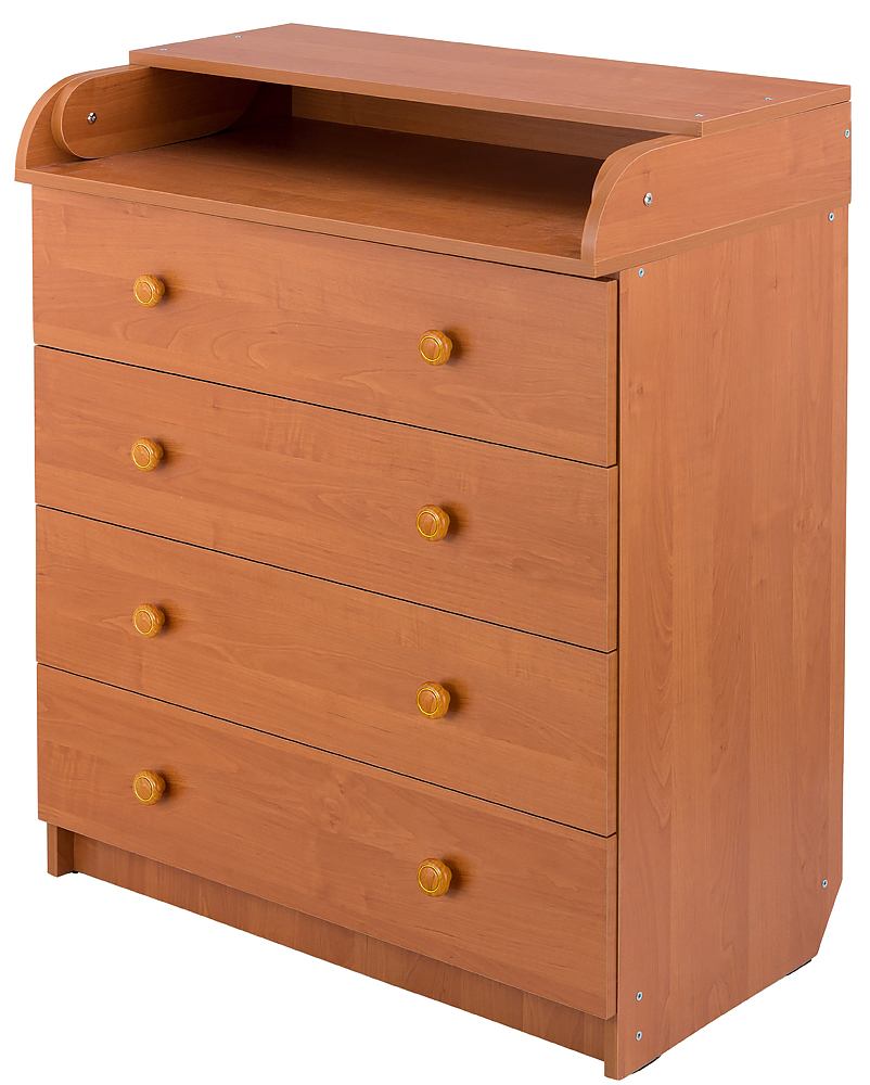Пеленальный комод Babyroom Комод 4 тел.Big 102x80x50 ольха