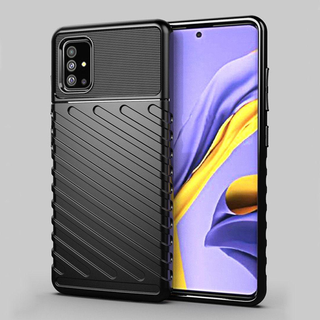 Противоударный TPU чехол Mobile Shell для Samsung Galaxy A51 (SM-A515) черный