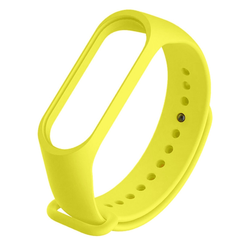 Силиконовый ремешок для фитнес-трекера Xiaomi Mi Smart Band 5, желтый