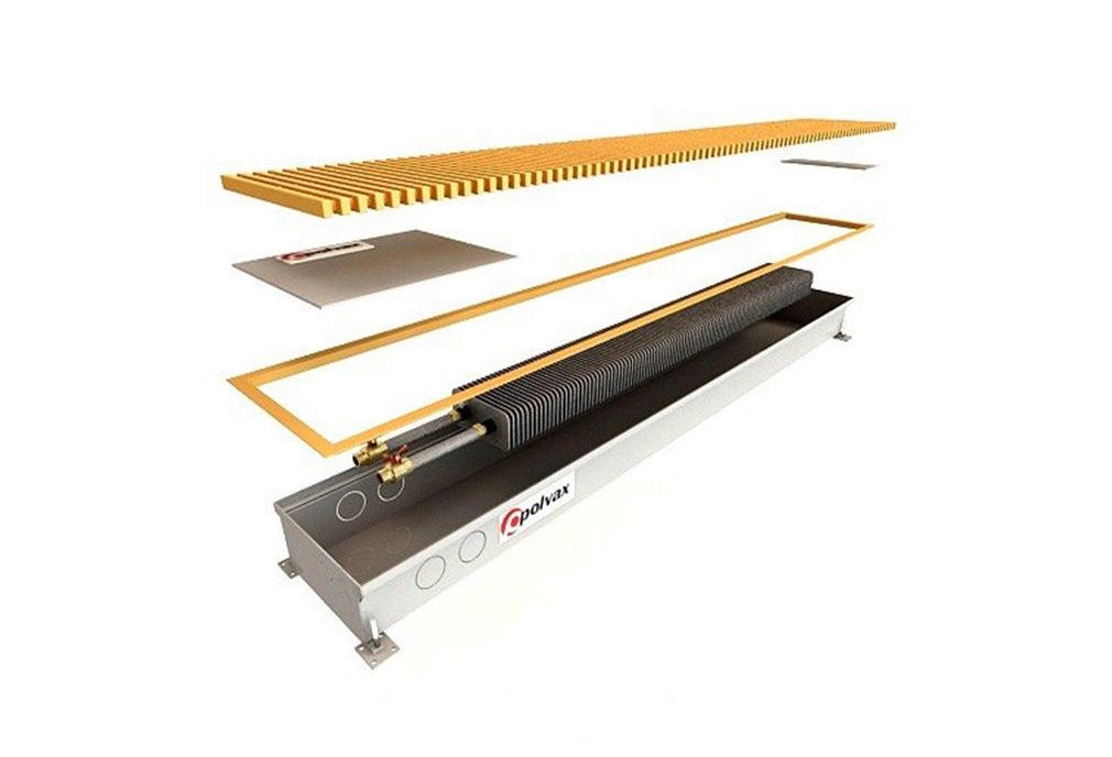 Конвектор принудительной конвекции с 1-им теплообменником 3/4" Polvax КV.PREMIUM.160.2500.180