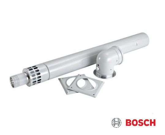 Коаксиальный горизонтальный комплект (отвод 90+труба 335-530 мм. Ø80/125) AZB 918 Bosch