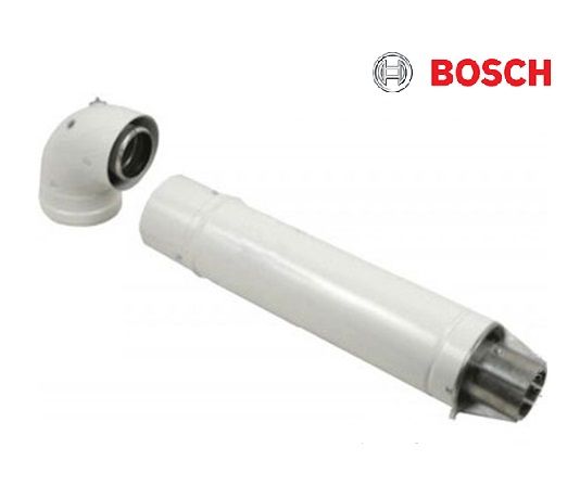 Коаксиальный горизонтальный комплект (отвод 90+труба 810 мм. Ø60/100) AZ 389 Bosch