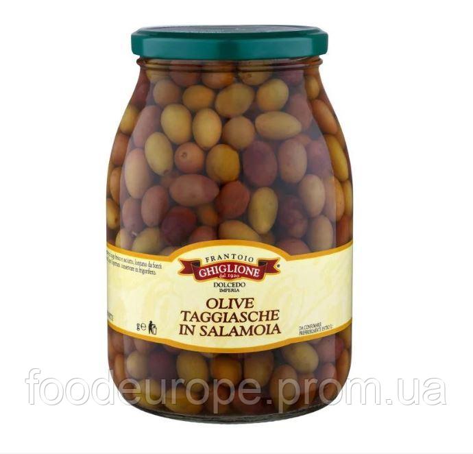 Итальянские оливки в рассоле TAGGIASCA "FRANTOIO GHIGLIONE" 1000г