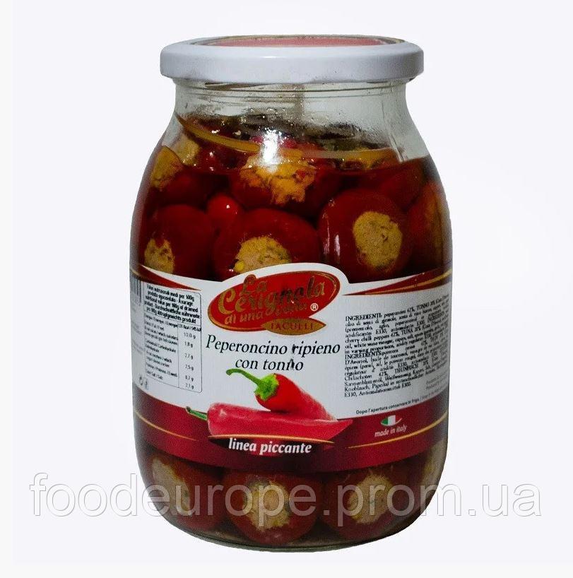 ПЕРЕЦ КРУГЛЫЙ ФАРШИРОВАННЫЙ ТУНЦОМ LA CERIGNOLA 950г