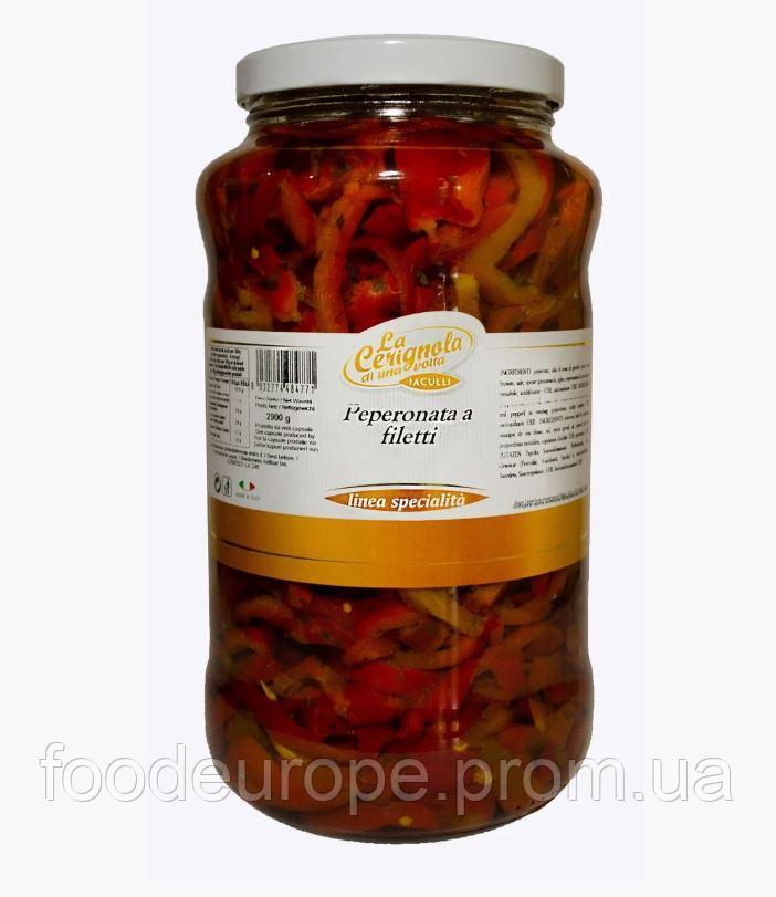 ПЕРЕЦ РЕЗАННЫЙ ПОЛОСКАМИ СО СПЕЦИЯМИ LA CERIGNOLA 2,9кг