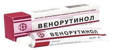ВЕНОРУТИНОЛ, Борщаговский ХФЗ ПАО уп. 1 гель 2 % туба 40 г