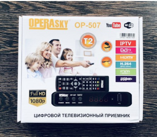 Тюнер 2020 года! Premium Цифровая приставка OperaSky - Youtube, Wi-Fi, IPTV, Приставка т2