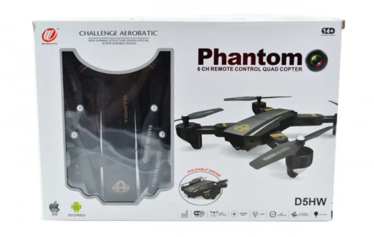 Профессиональный квадрокоптер Phantom D5H c WiFi камерой дрон коптер