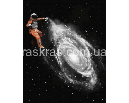 BK-GX35339 Картина по номерам Космический художник (Без коробки) BrushMe