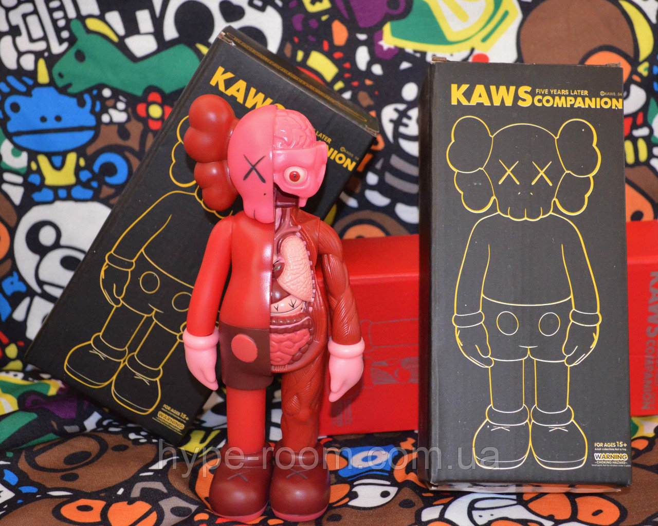 Игрушка Kaws Originalfake Dissected Companion pink