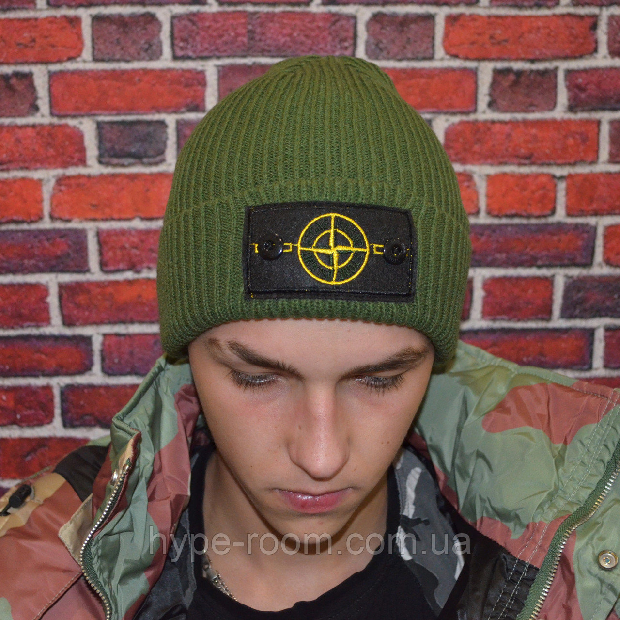 Шапка в стиле Stone Island | Топ Качество