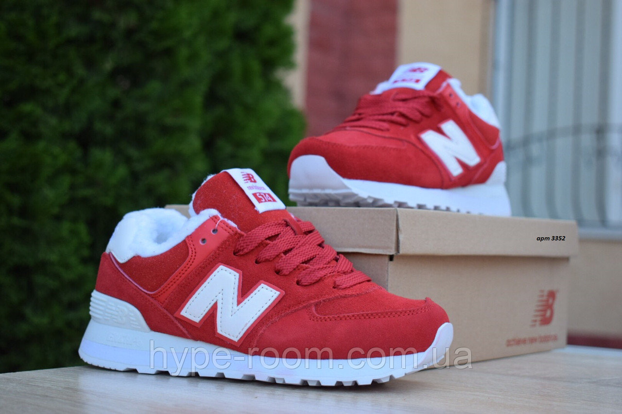 Женские зимние кроссовки стиле New Balance 574 | Топ качество