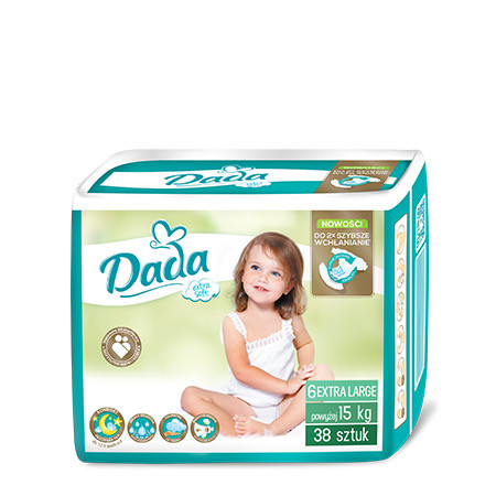 Детские подгузники Dada Extra soft 6 EXTRA LARGE — 38 шт. / 15+ кг