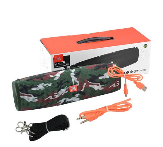 Bluetooth-колонка JBL mini TV E9, c функцией PowerBank, speakerphone, радио