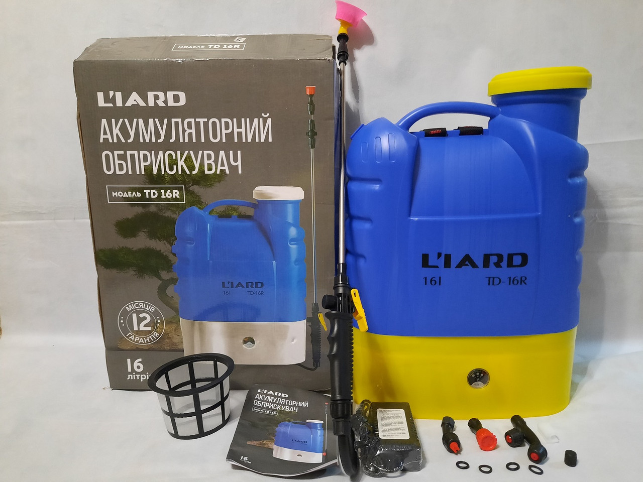 Садовый опрыскиватель аккумуляторный LIARD TD-16R