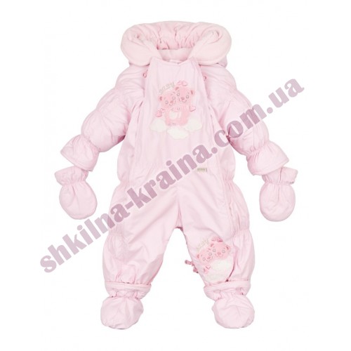 Комбинезон цельный на овчине розовый Арт. Baby Janmar