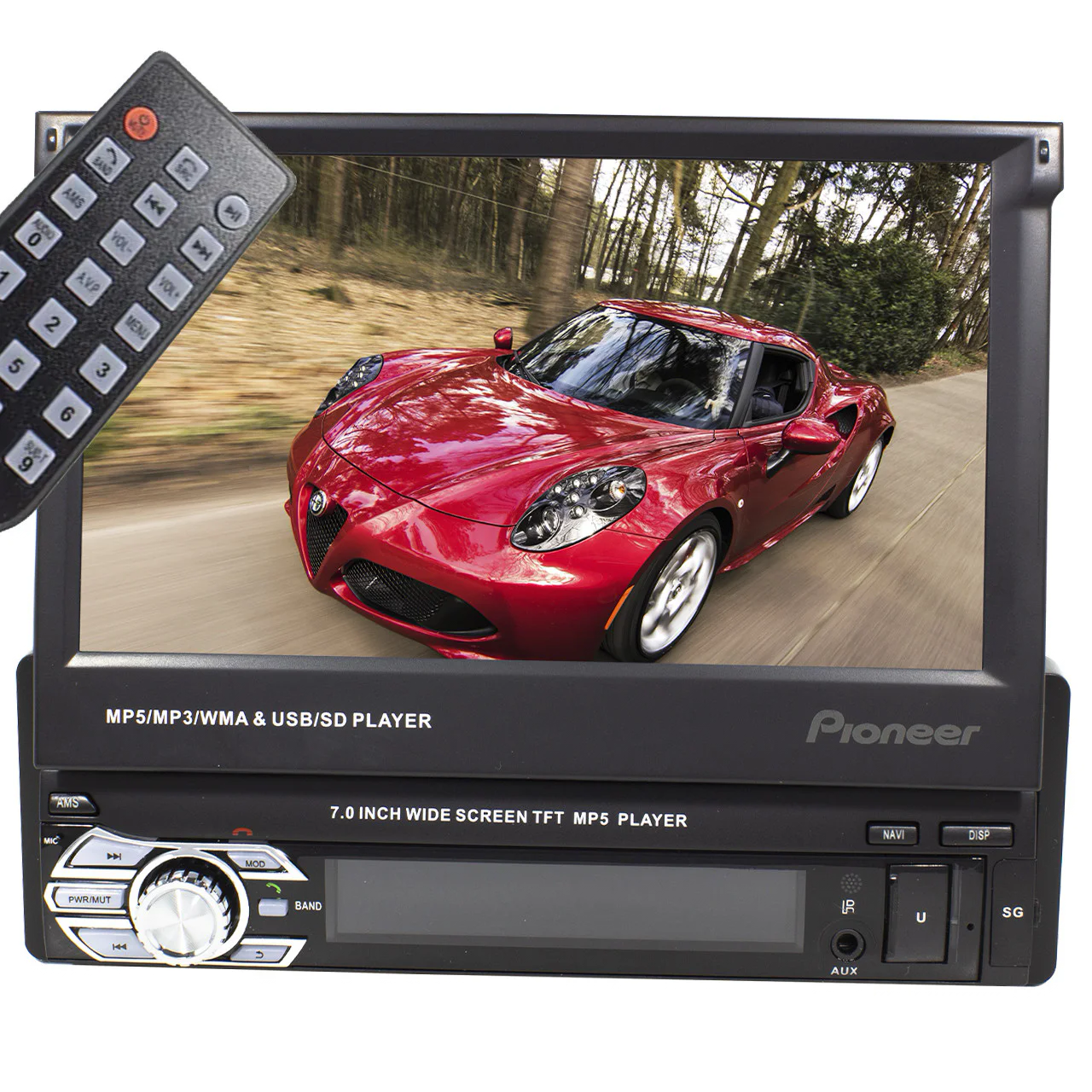 Автомагнитола Pioneer 9601G с выдвижным экраном 1DIN на Windows GPS (2362-11138)