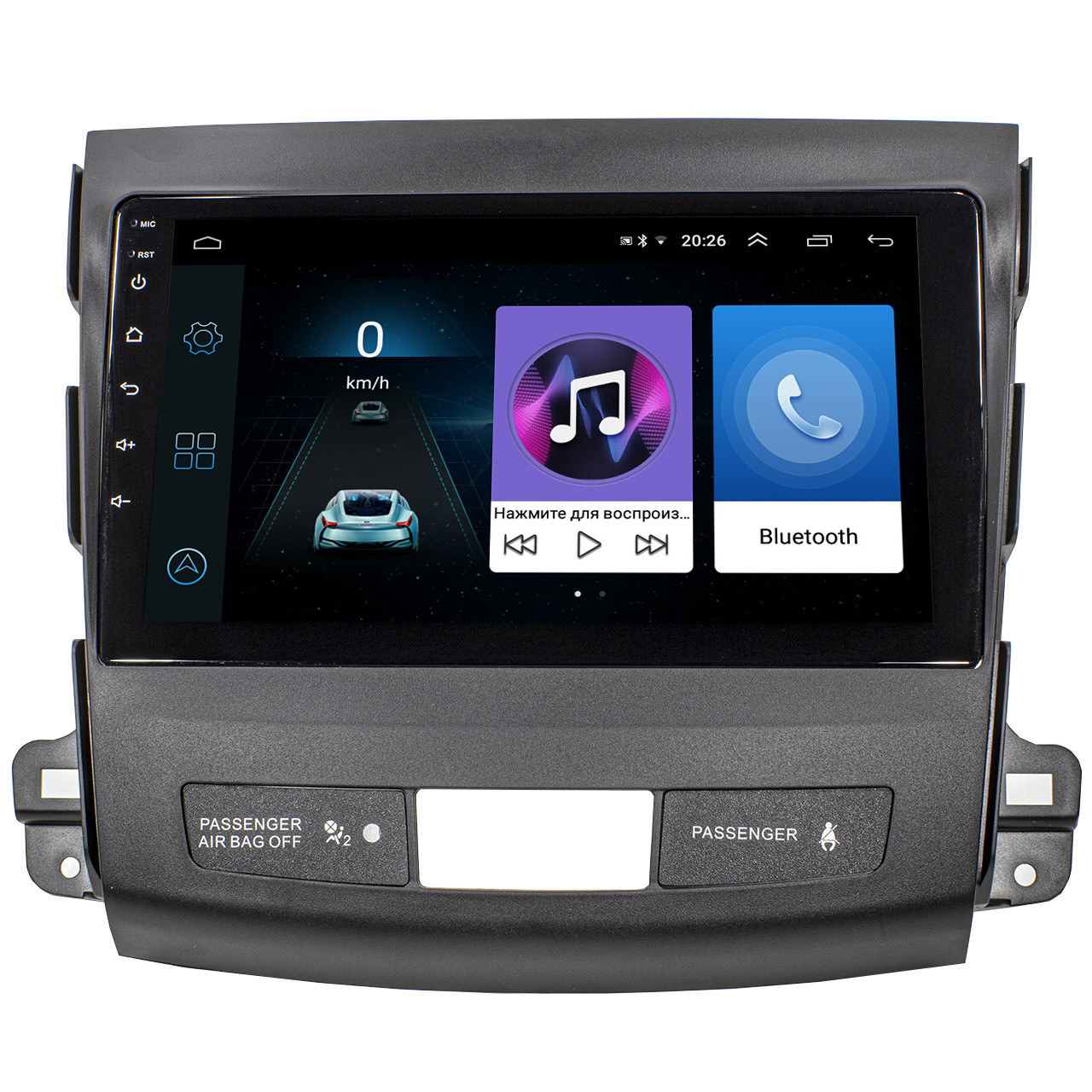 Штатная магнитола для автомобиля Mitsubishi Outlander экран 9 GPS-навигация WiFi Android 8 1 (3605-10479)