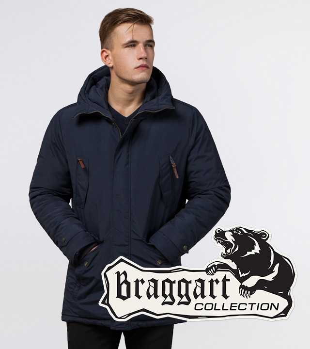 Braggart Arctic 47450 | Зимняя мужская парка синяя р. 48